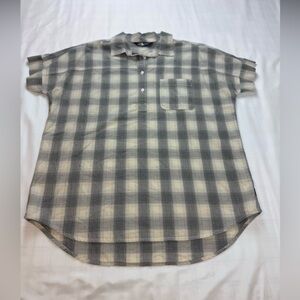 The North Face Women’s Grey and Cream Plaid Camp Shirt
